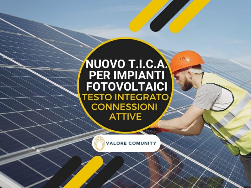 Nuovo TICA per gli impianti fotovoltaici fino a 200 kW